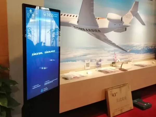 DIGITAL SIGNAGE FLOOR STAND KIOSK FOR SKY PARK
