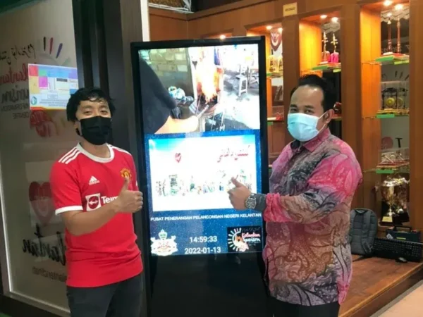 Touchscreen Floor Stand Kiosk for Pusat Penerangan Pelancongan Negeri Kelantan (TIC)