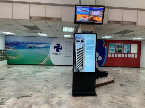 Touchscreen Kiosk Floor Stand for Lembaga Pelabuhan Kuantan