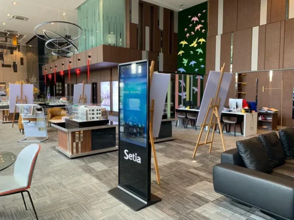Touchscreen Floor Stand Kiosk for Setia Taman Pelangi Sales Gallery