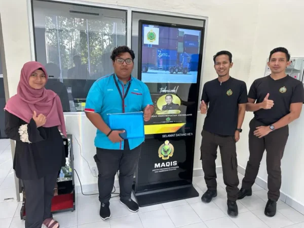 Digital Signage Floor Standing Kiosk for Pejabat Maqis Negeri Perlis