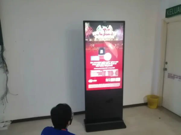 Digital Signage Floor Stand Kiosk for Evoke Productions Sdn. Bhd.