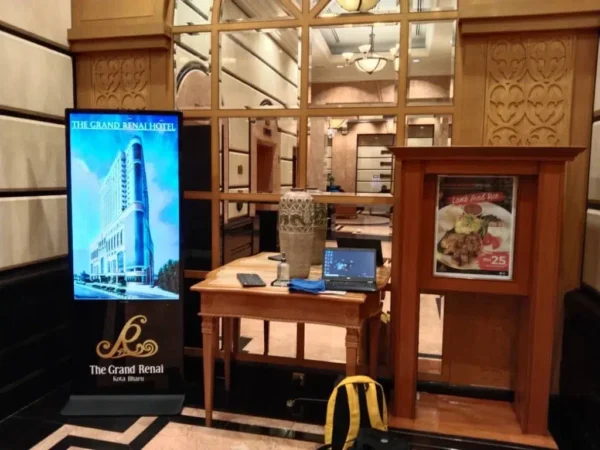 Digital Signage Floor Stand for The Grand Renai Hotel
