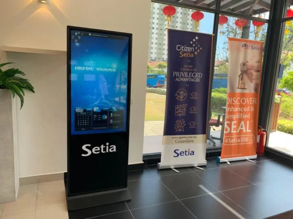Touchscreen Floor Stand Kiosk for Setia Sky Vista Penang
