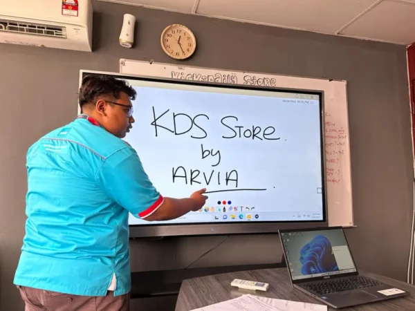 Interactive Smartboard for Kicksdaily Store