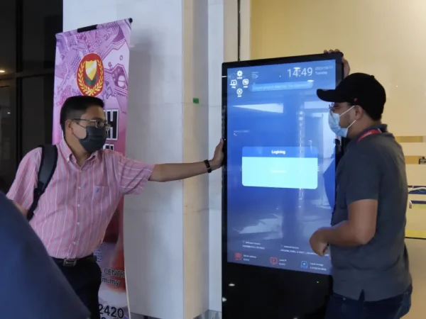 Touchscreen Floor Standing Kiosk for Kulim Hi-Tech Park