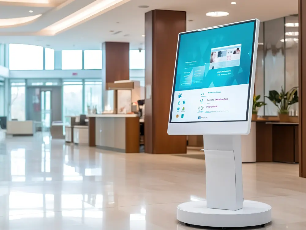 Touchscreen Kiosk at Clinic Check-In