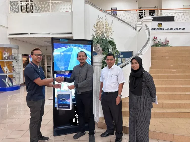interactive kiosk akademi pengangkutan jalan malaysia arvia solutions israk solutions
