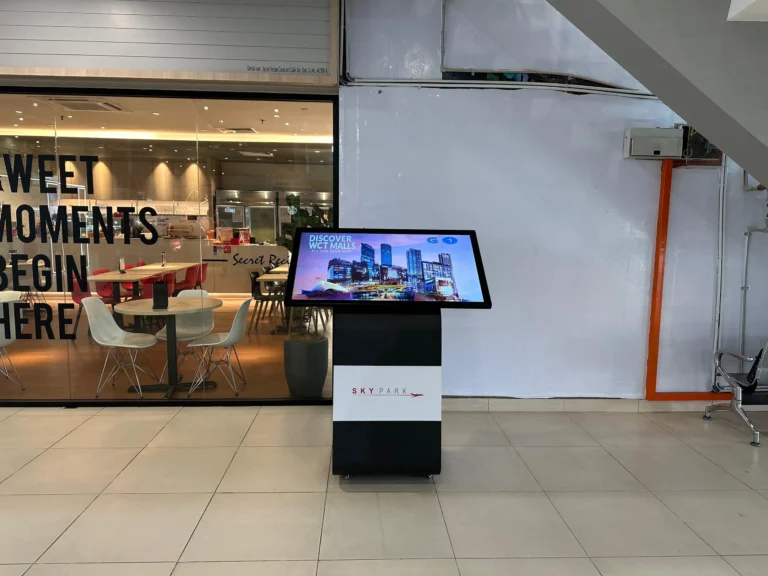 touch screen kiosk tmk003 subang skypark arvia solutions israk solutions