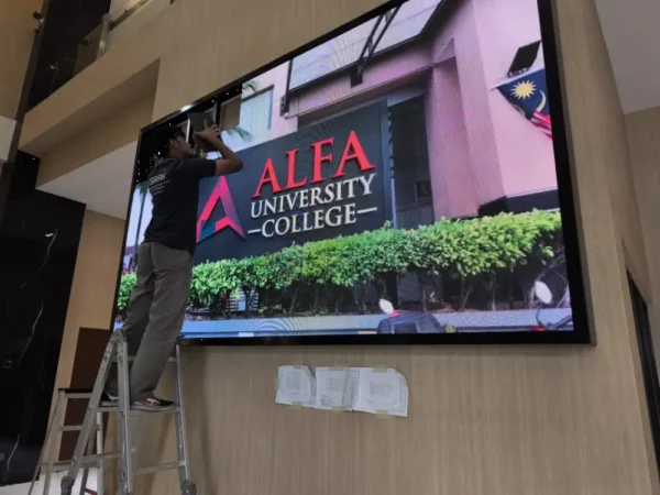 LED Screen Installation at Alfa University Subang Jaya | Arvia Solutions