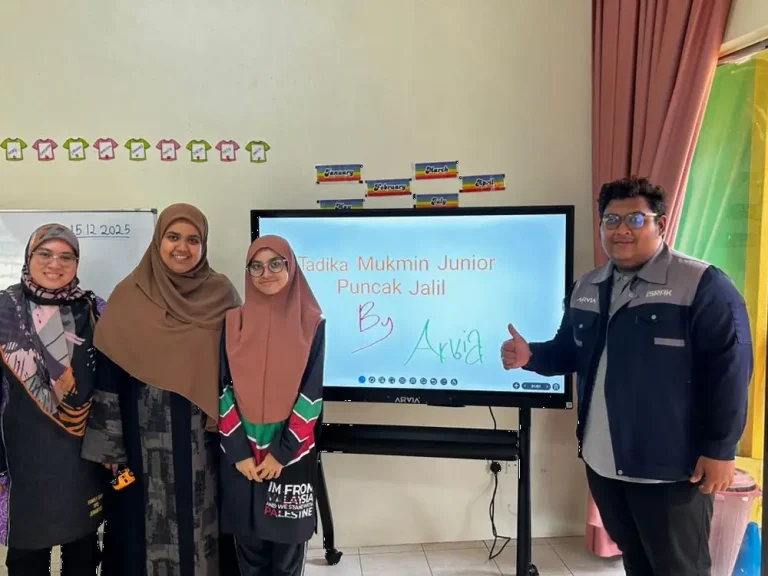 arvia smartboard malaysia tadika mukmin junior arvia solutions