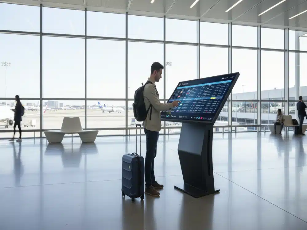 Interactive Kiosk | Modern Horizontal Kiosk for Business Automation
