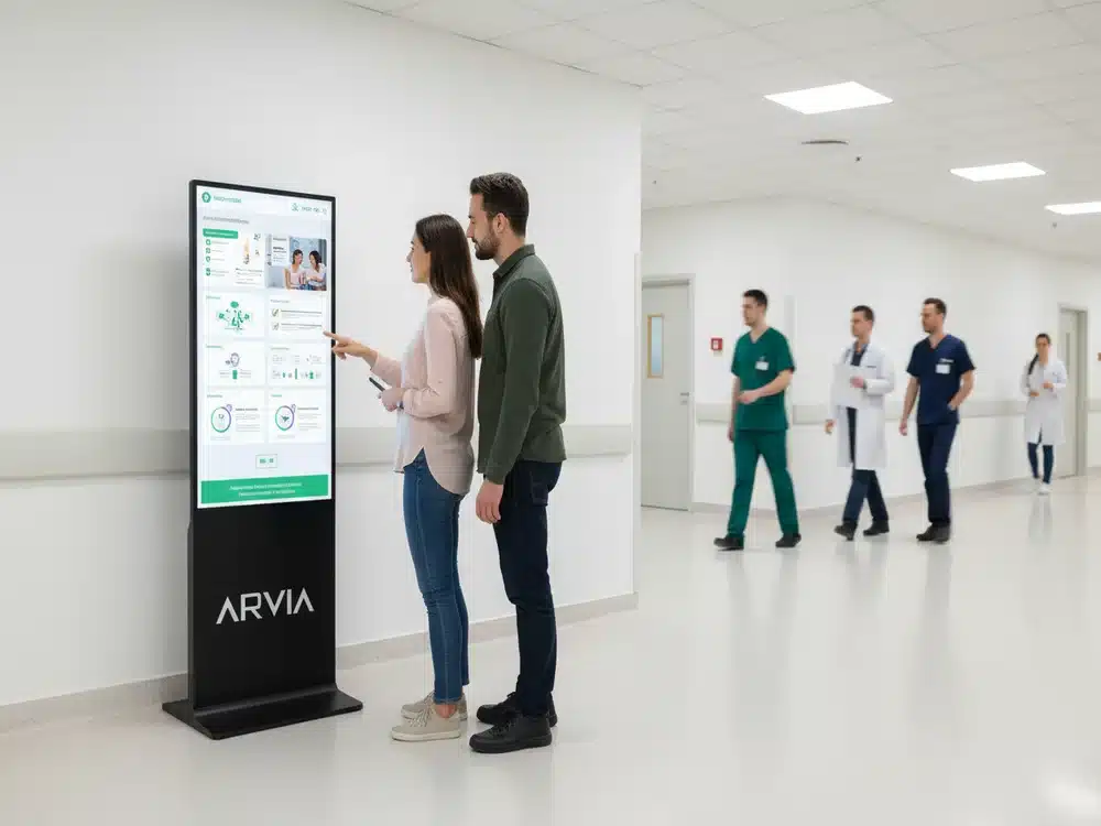 Touchscreen Solution | Floor Standing Super Slim Display