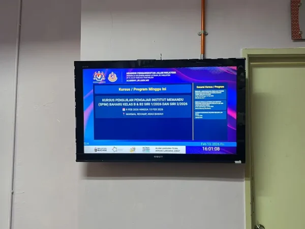 Media Player Expansion Strengthens Digital Display Network at Akademi JPJ Melaka