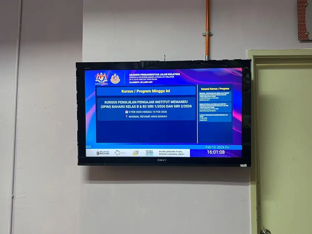 Media Player Expansion Strengthens Digital Display Network at Akademi JPJ Melaka