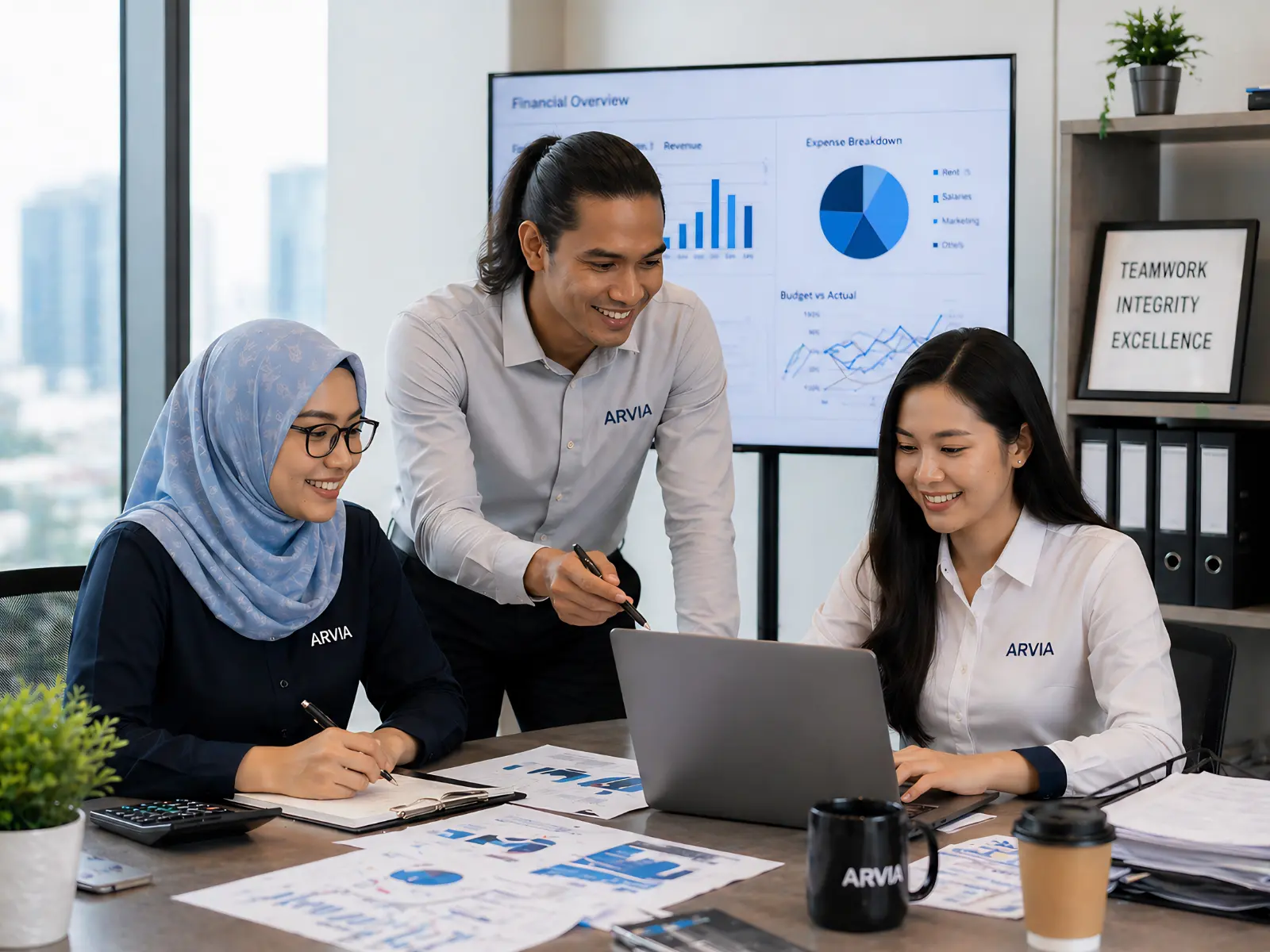 HR Admin and Finance corporate team at Arvia Solutions managing talent and operations