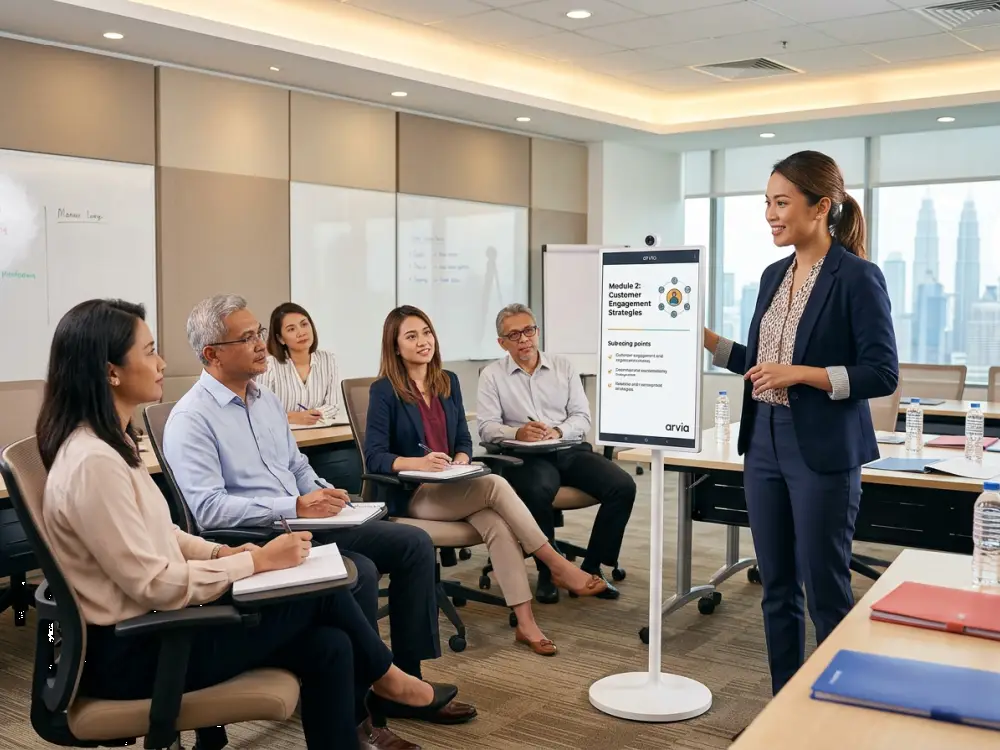 Arvia FlipTouch Malaysia education training session portable touchscreen — Arvia Solutions