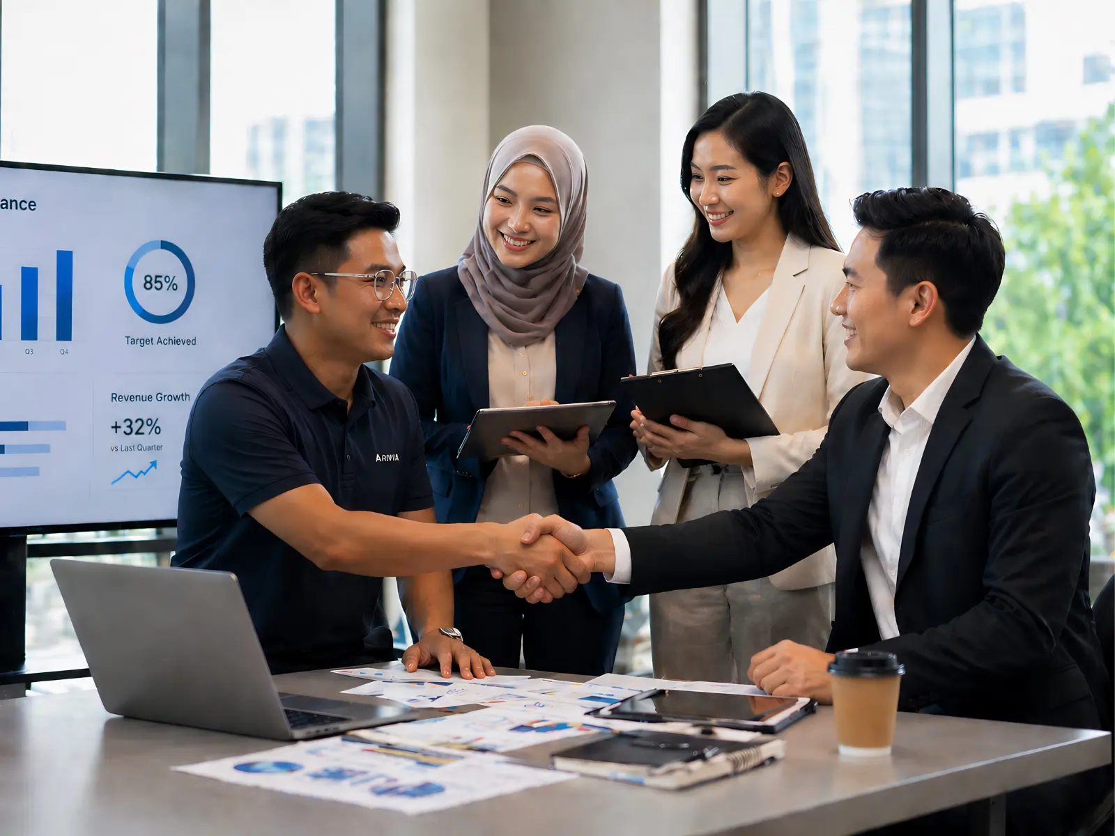 Sales and Business team at Arvia Solutions driving growth across Malaysian enterprises and government