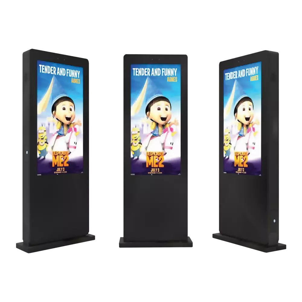 Arvia outdoor digital signage kiosk for building facades, transit hubs, and outdoor spaces in Malaysia