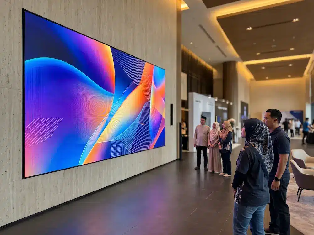 LED screen display showing clear image detail at the correct viewing distance