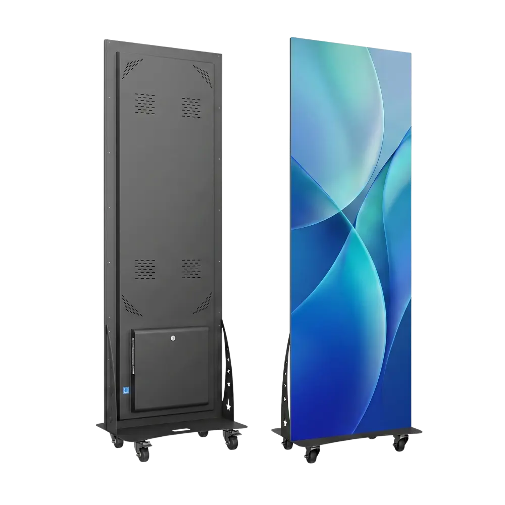 Arvia LED Poster portable all-in-one LED display with fine pixel pitch and seamless bezel-free design
