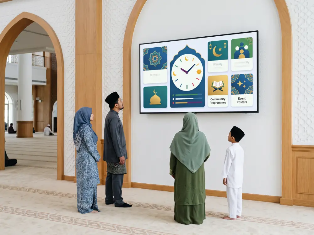 Panduan Lengkap Digital Signage Untuk Masjid & Surau 2026