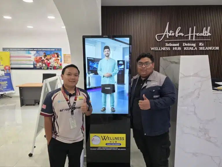 arvia floor stand kiosk wellness hub kuala selangor arvia solutions