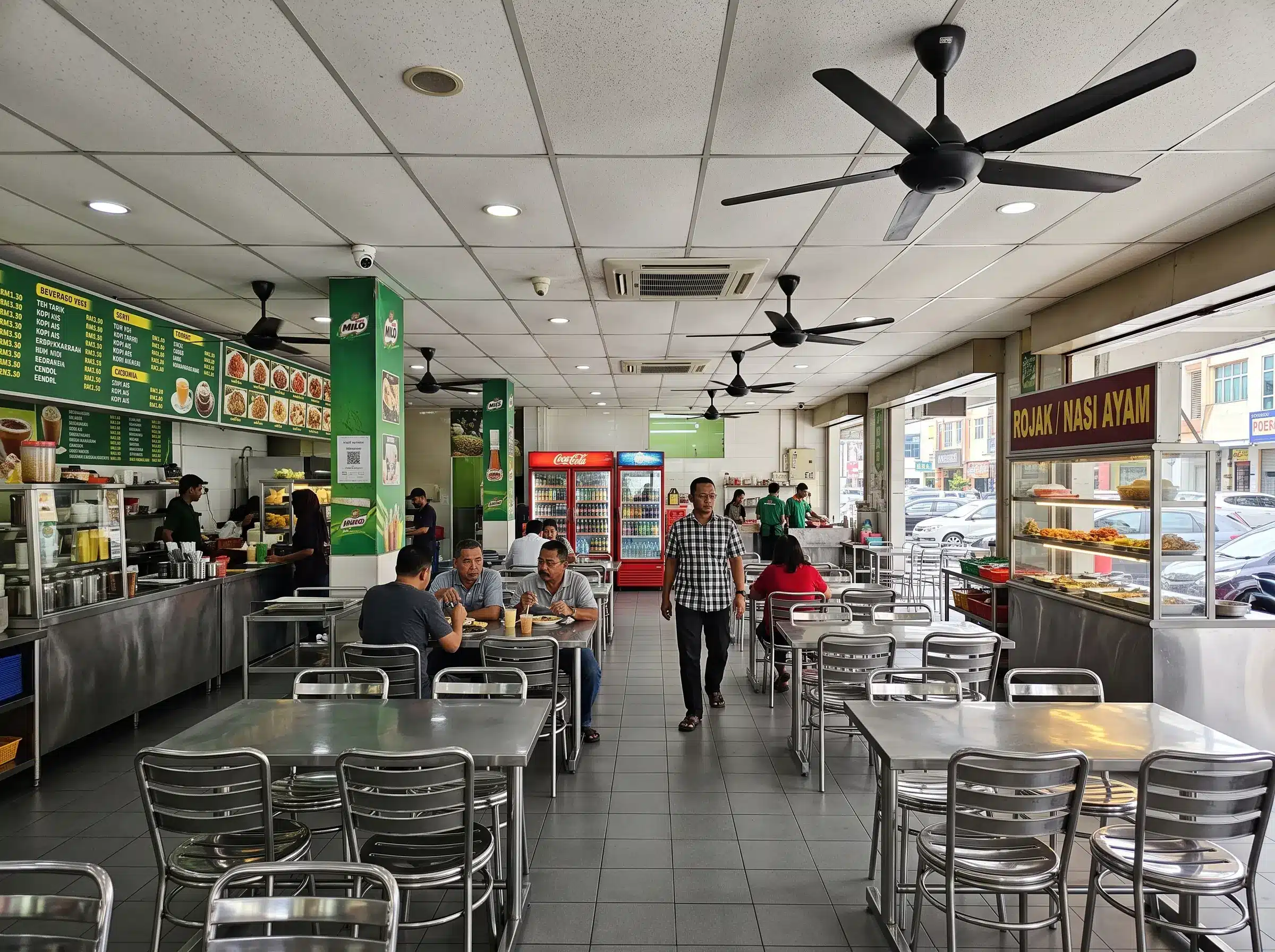 Arvia dual-screen POS system for full-service restaurants in Malaysia