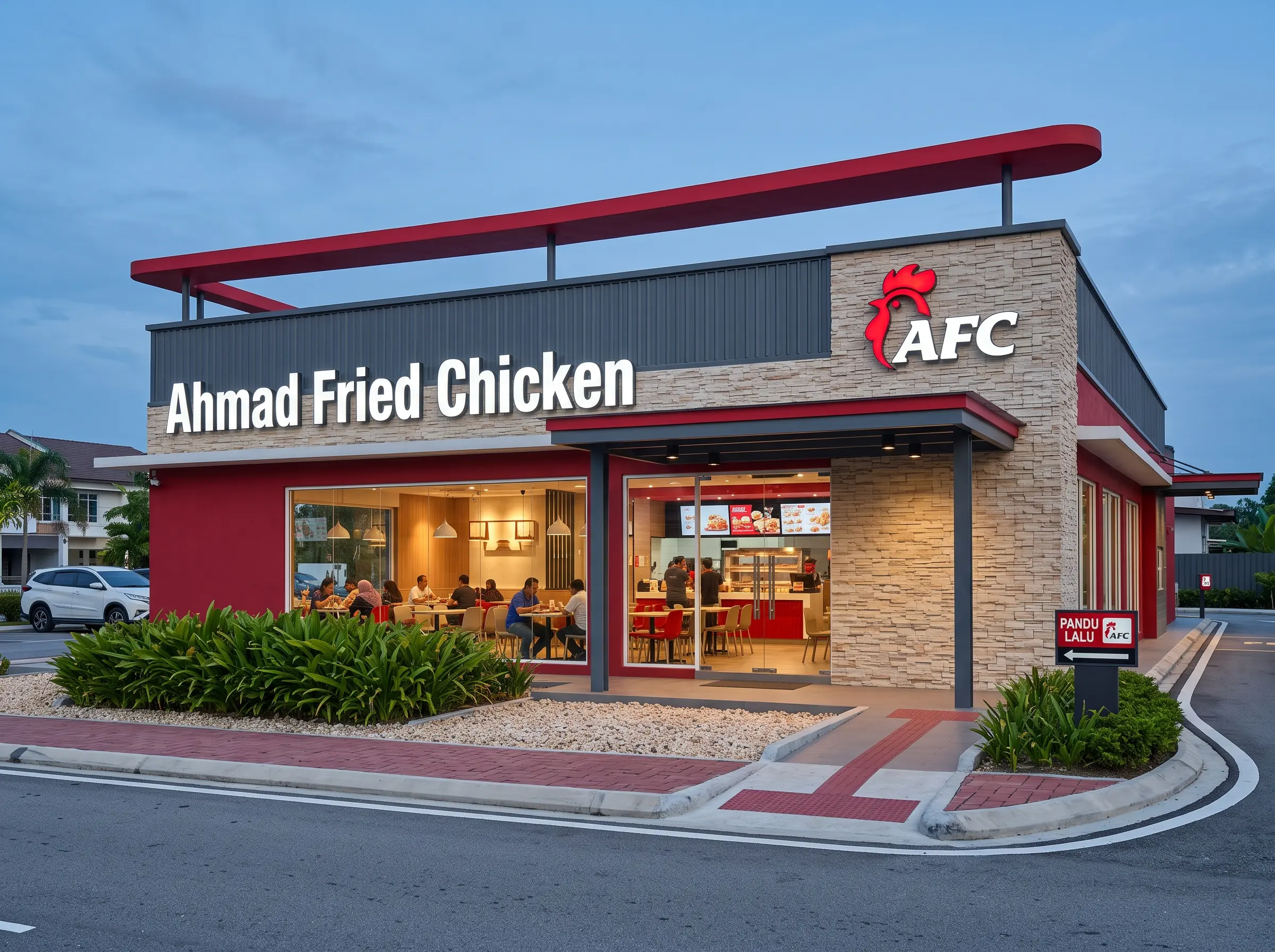 Arvia integrated digital signage, ordering kiosk and POS solutions for multi-outlet restaurant chains in Malaysia