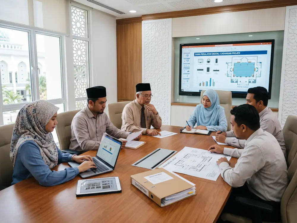Cara AJK Masjid Mohon Peruntukan untuk Peralatan Digital