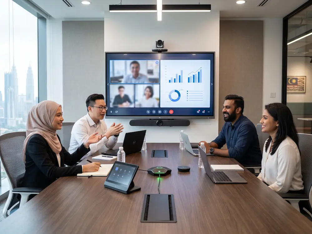 Smart meeting room system for a modern Malaysian office