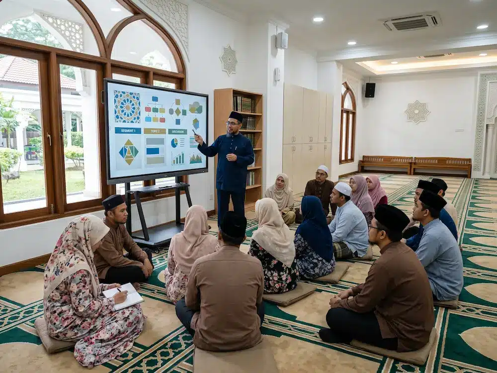 Smartboard untuk Masjid: 7 Cara Moden Urus Kuliah dan Kelas