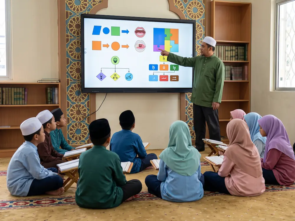 Smartboard untuk masjid bagi kelas Al-Quran dan tajwid