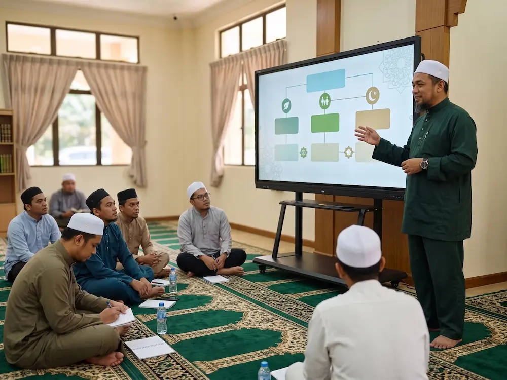 Smartboard untuk masjid bagi kuliah agama dan kelas komuniti