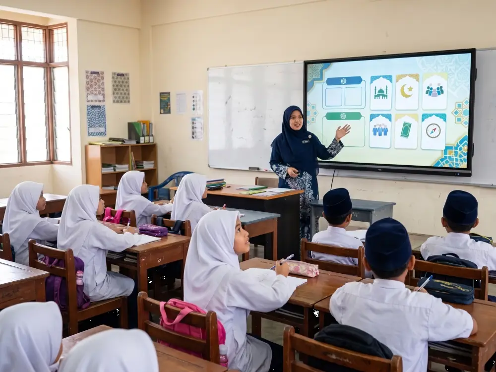 Smartboard untuk sekolah agama bagi pembelajaran Islam yang lebih interaktif