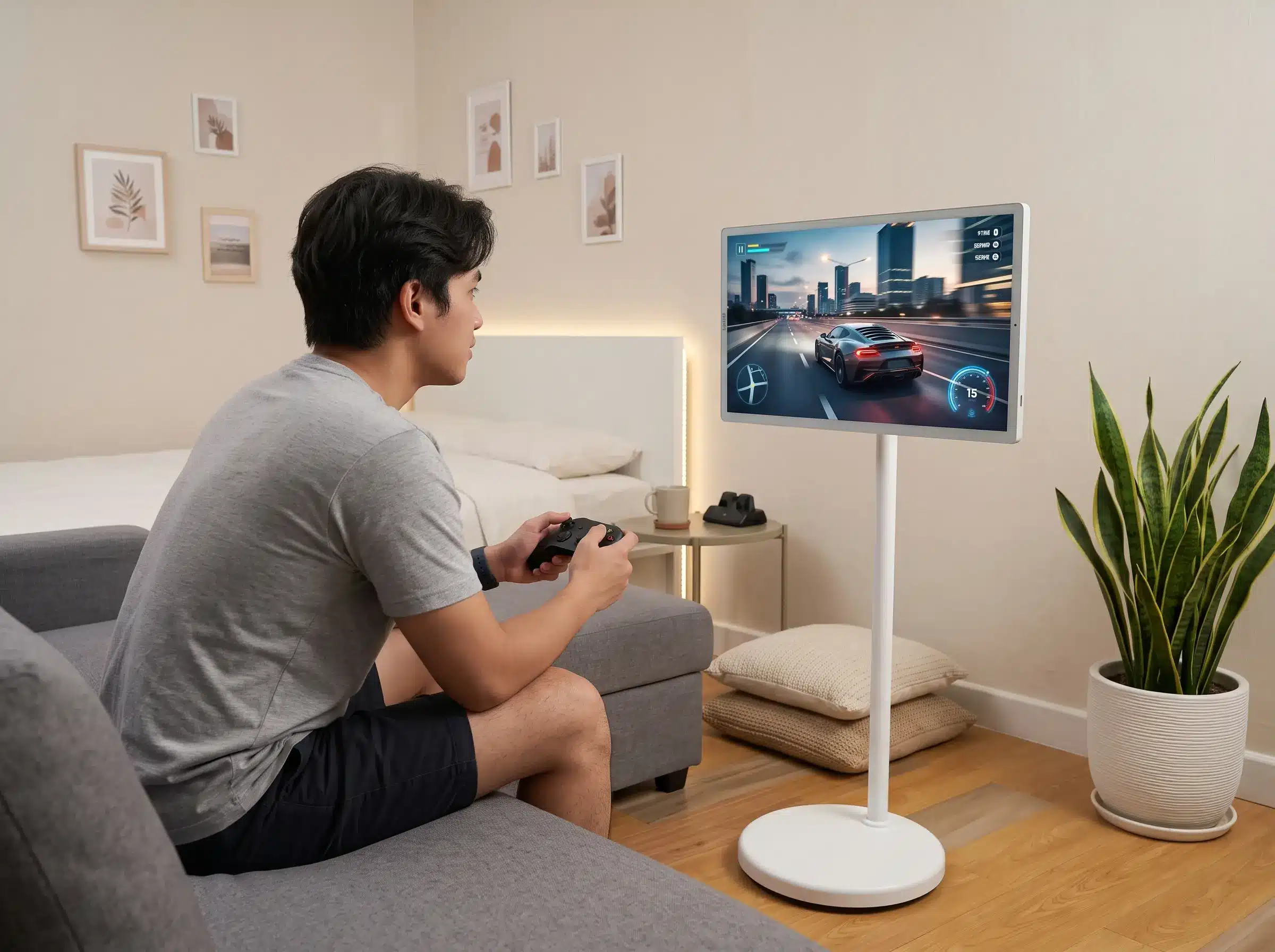 Arvia FlipTouch 24 portable display used for gaming in Malaysia