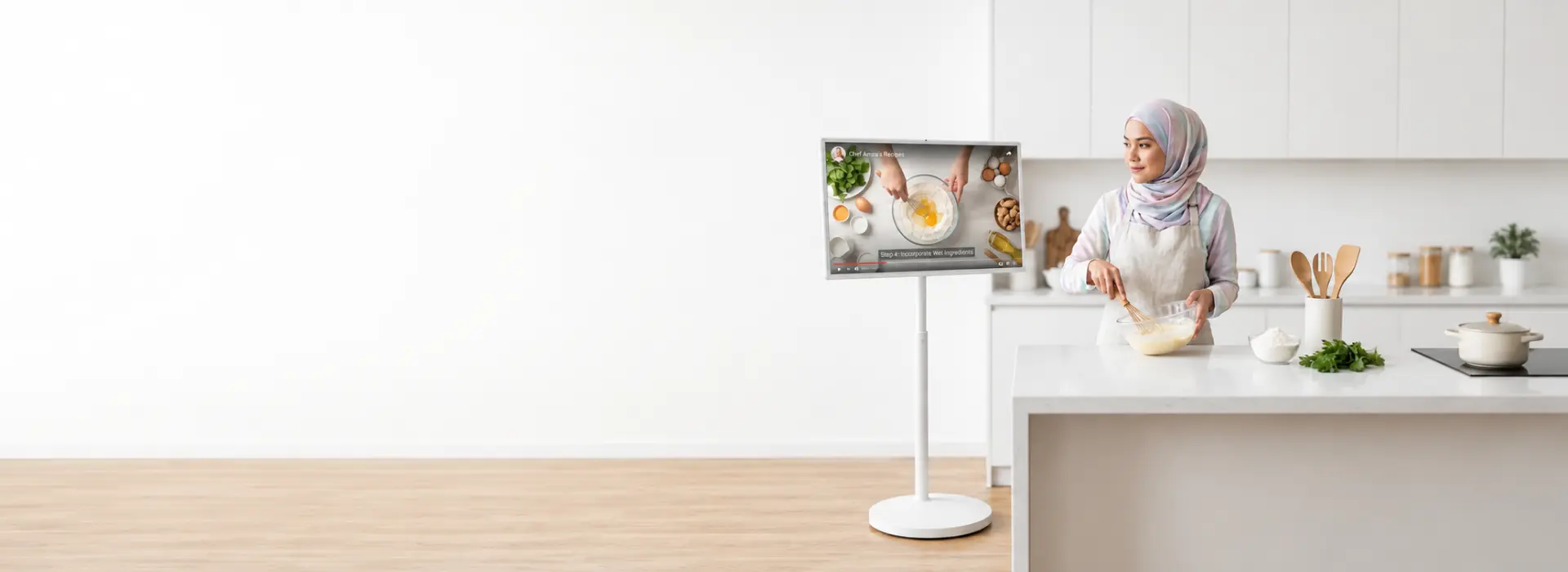 Arvia FlipTouch 32 portable touchscreen moved easily between different spaces