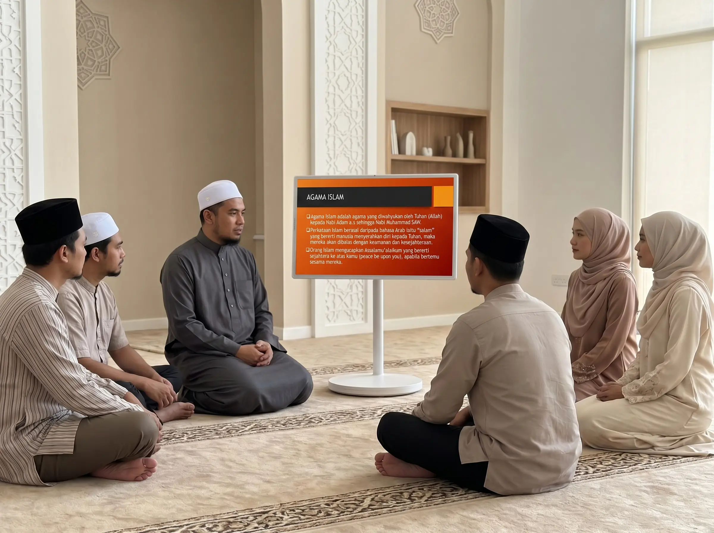 FlipTouch mudah alih digunakan dalam kelas Al-Quran berkumpulan kecil
