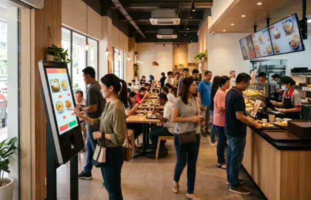 Interactive Kiosk Restaurant: Smart Self-Order Boost