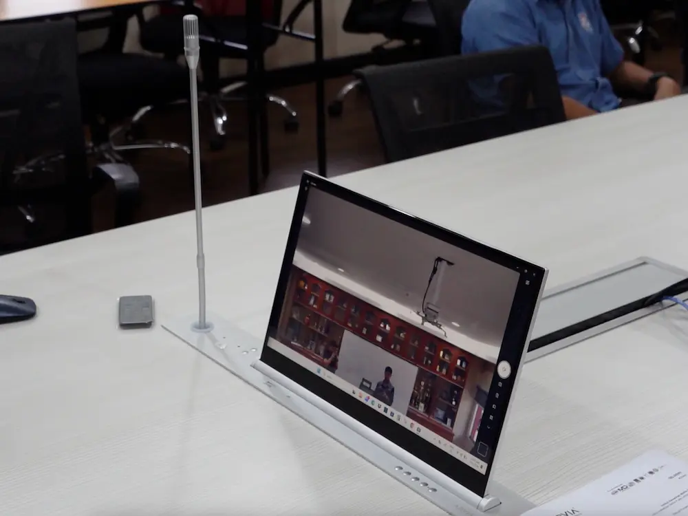 Arvia Monitor Lift Microphone installed at IKM Kuala Lumpur meeting room