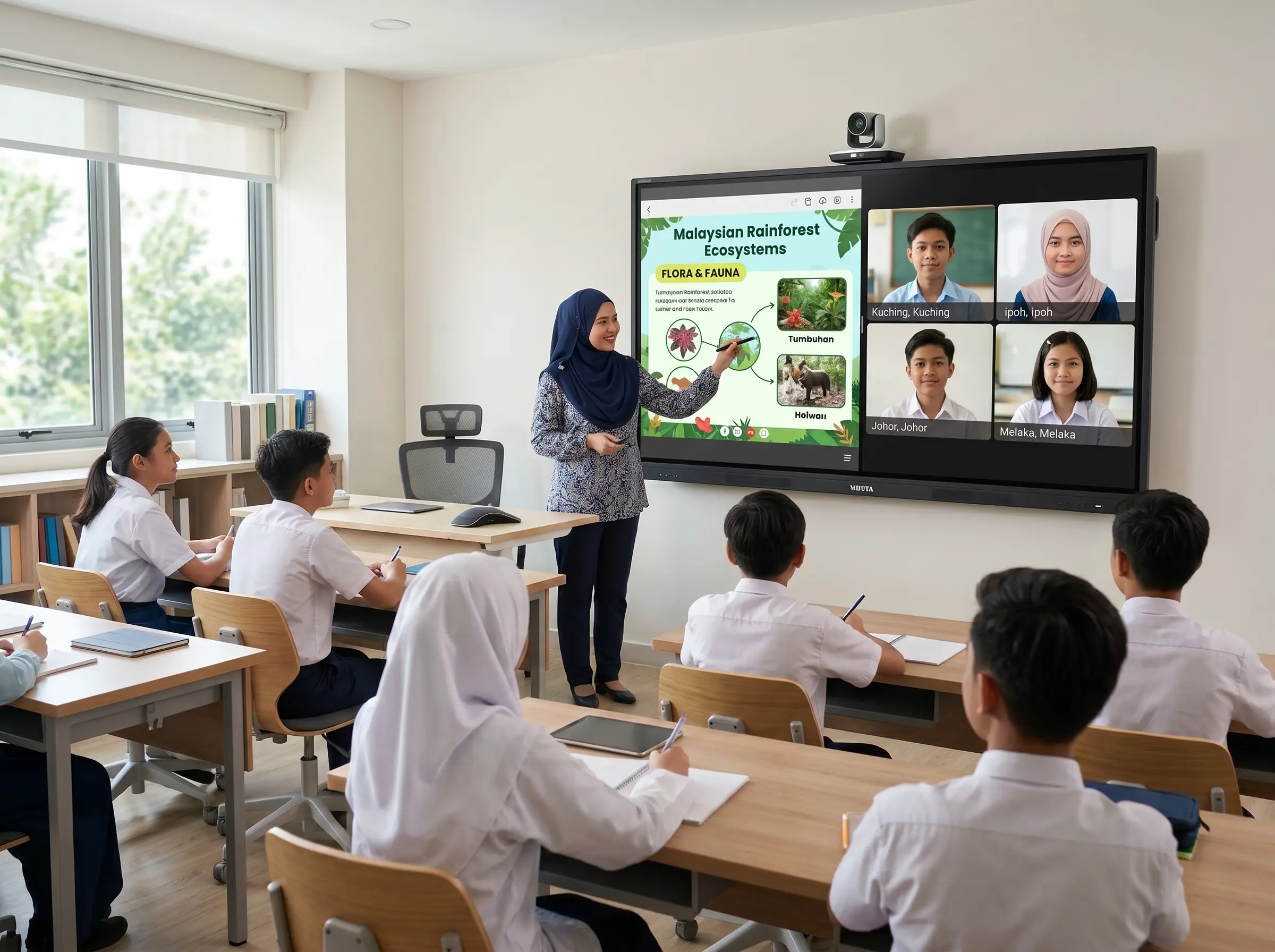 Arvia hybrid smart classroom solution in Malaysia