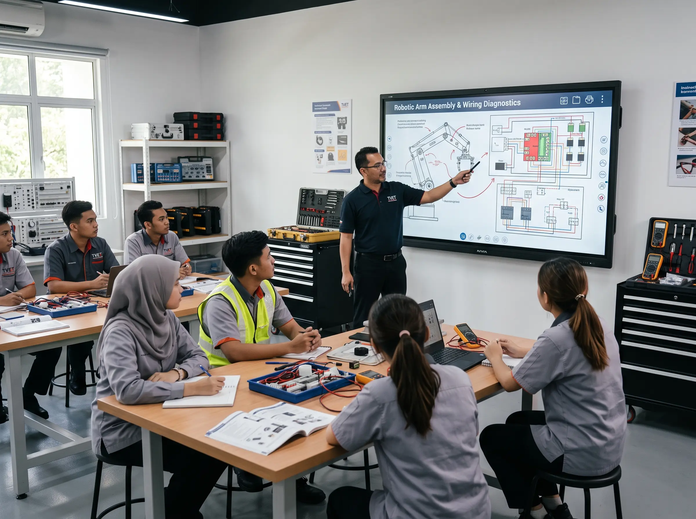 Arvia smart classroom for TVET and skills training in Malaysia