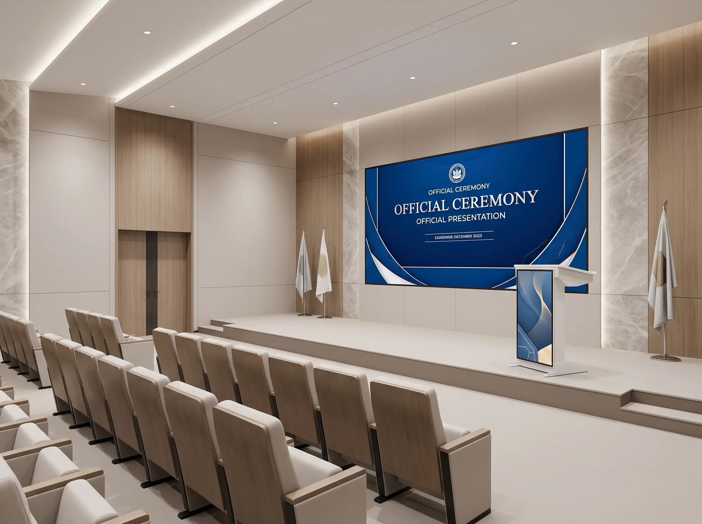 Arvia Smart Podium ARV-SP43 used for government and official ceremony presentations