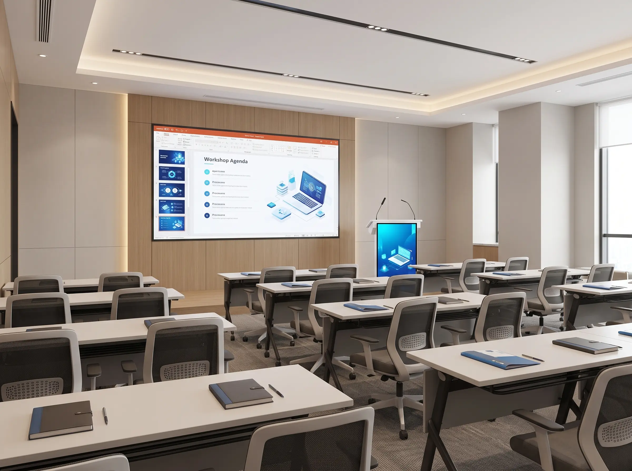 Arvia Smart Podium ARV-SP43 used for training sessions and professional workshops
