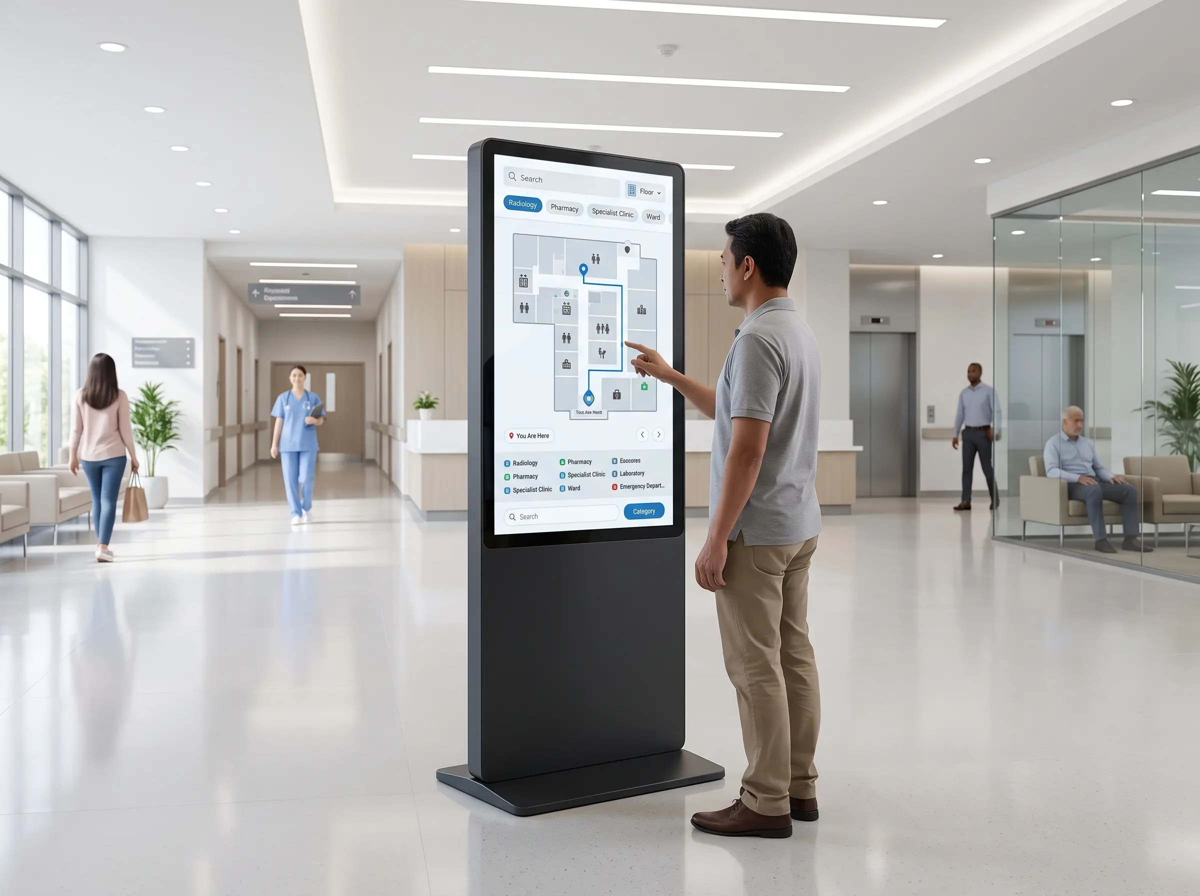 Arvia wayfinding system for hospital directory navigation in Malaysia