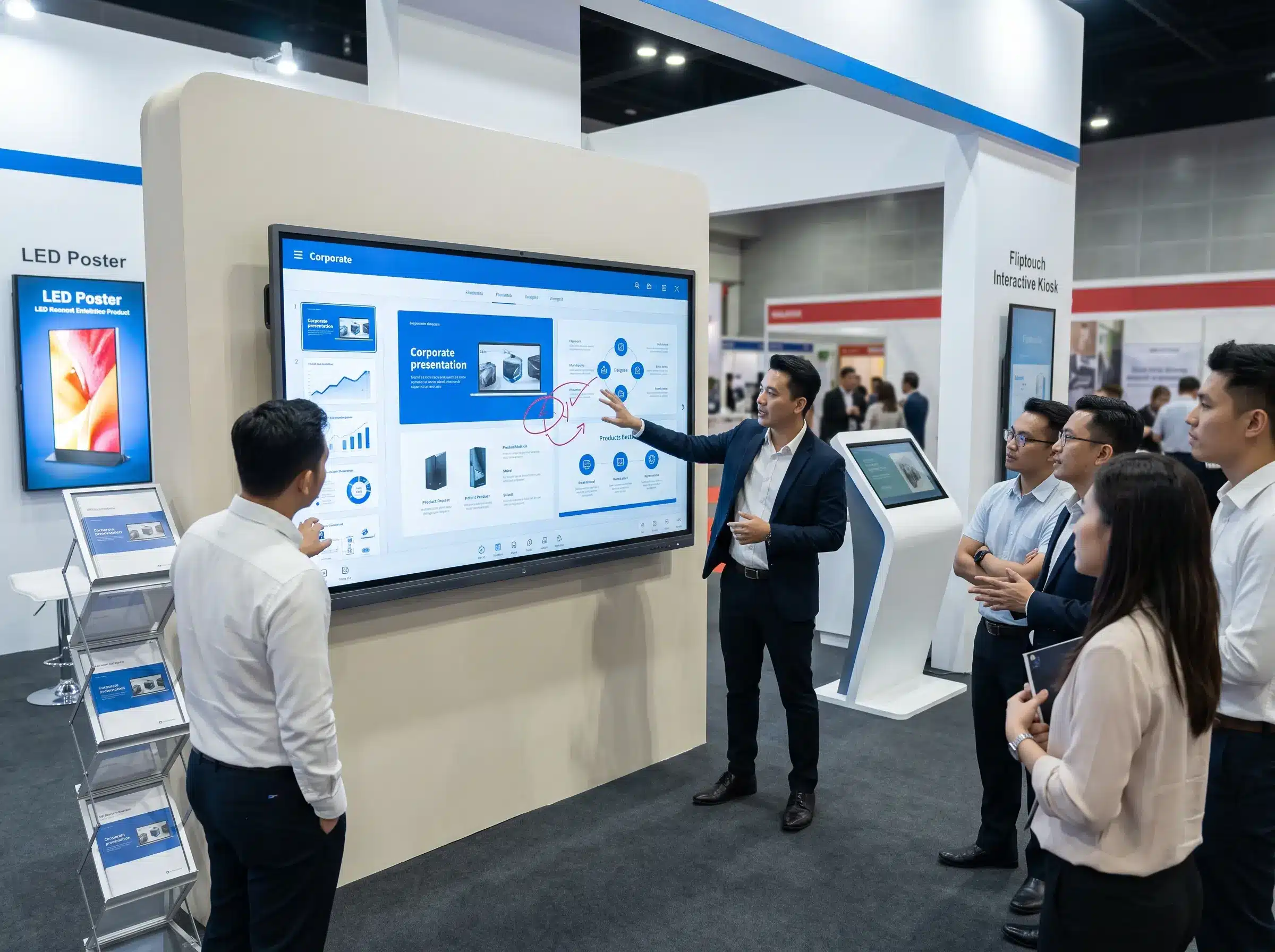 Arvia interactive display for exhibition presentation