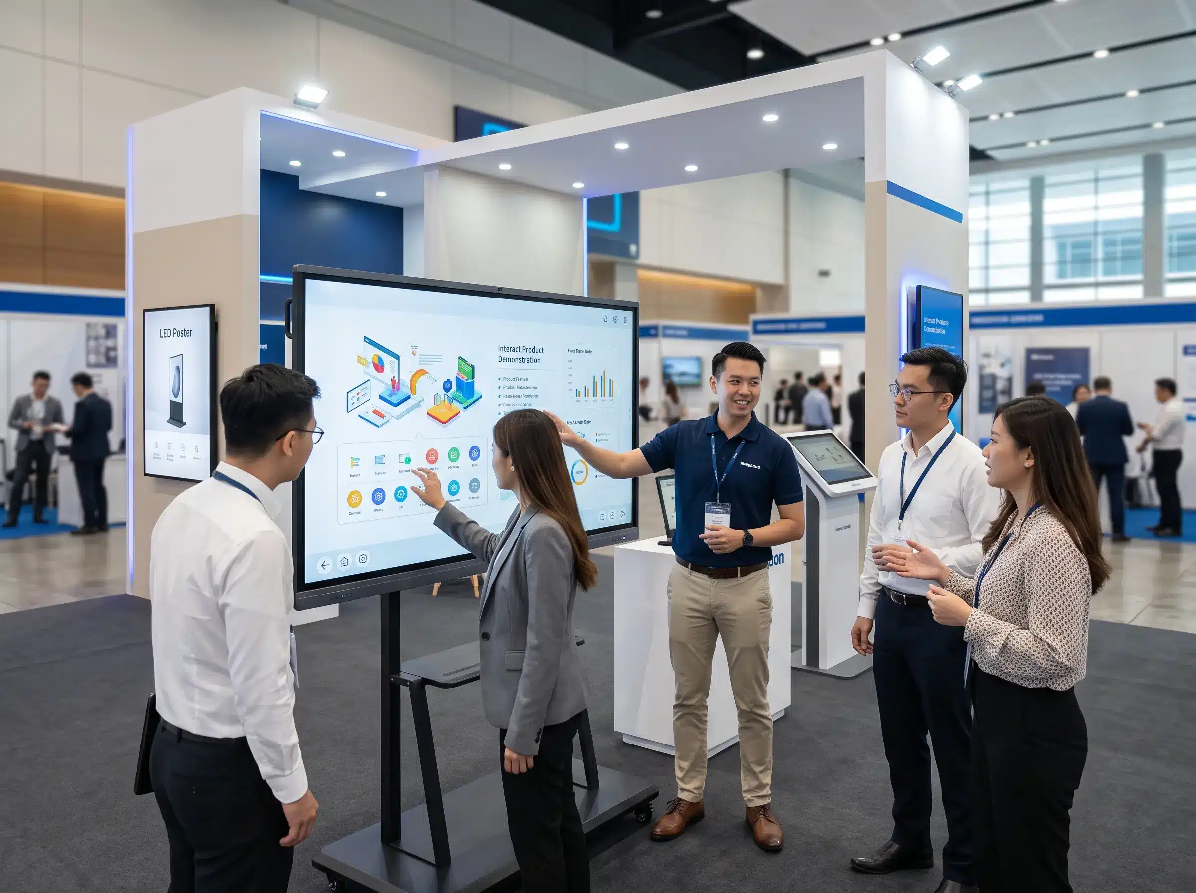 Arvia display technology for product demonstration at exhibition