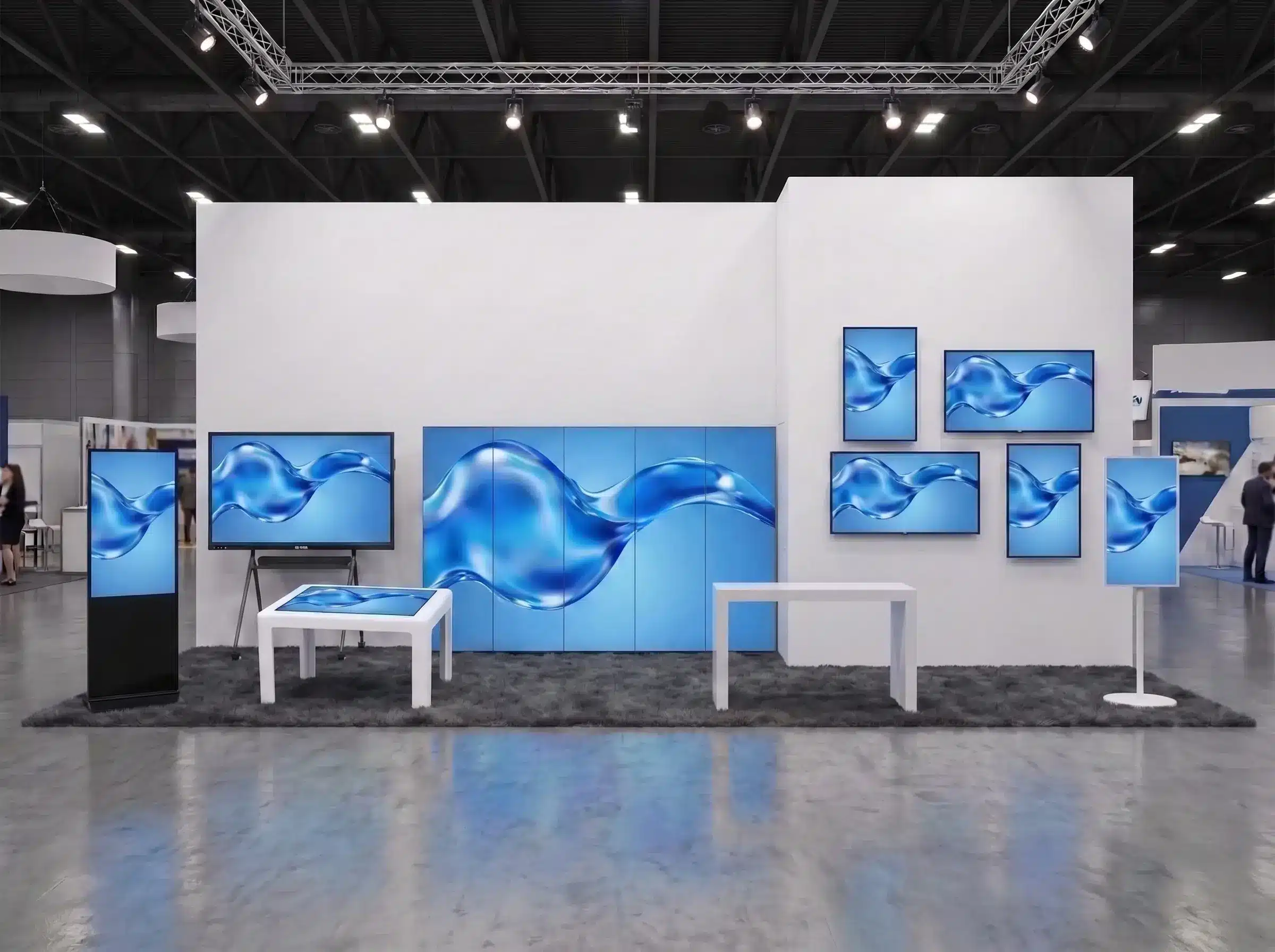 Arvia exhibition solutions for large booth setup in Malaysia