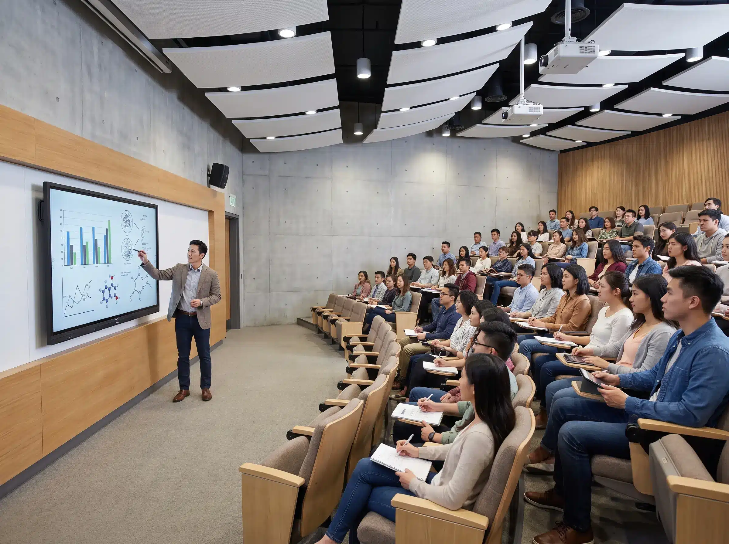 ARV600 interactive smartboard used in a seminar and lecture hall
