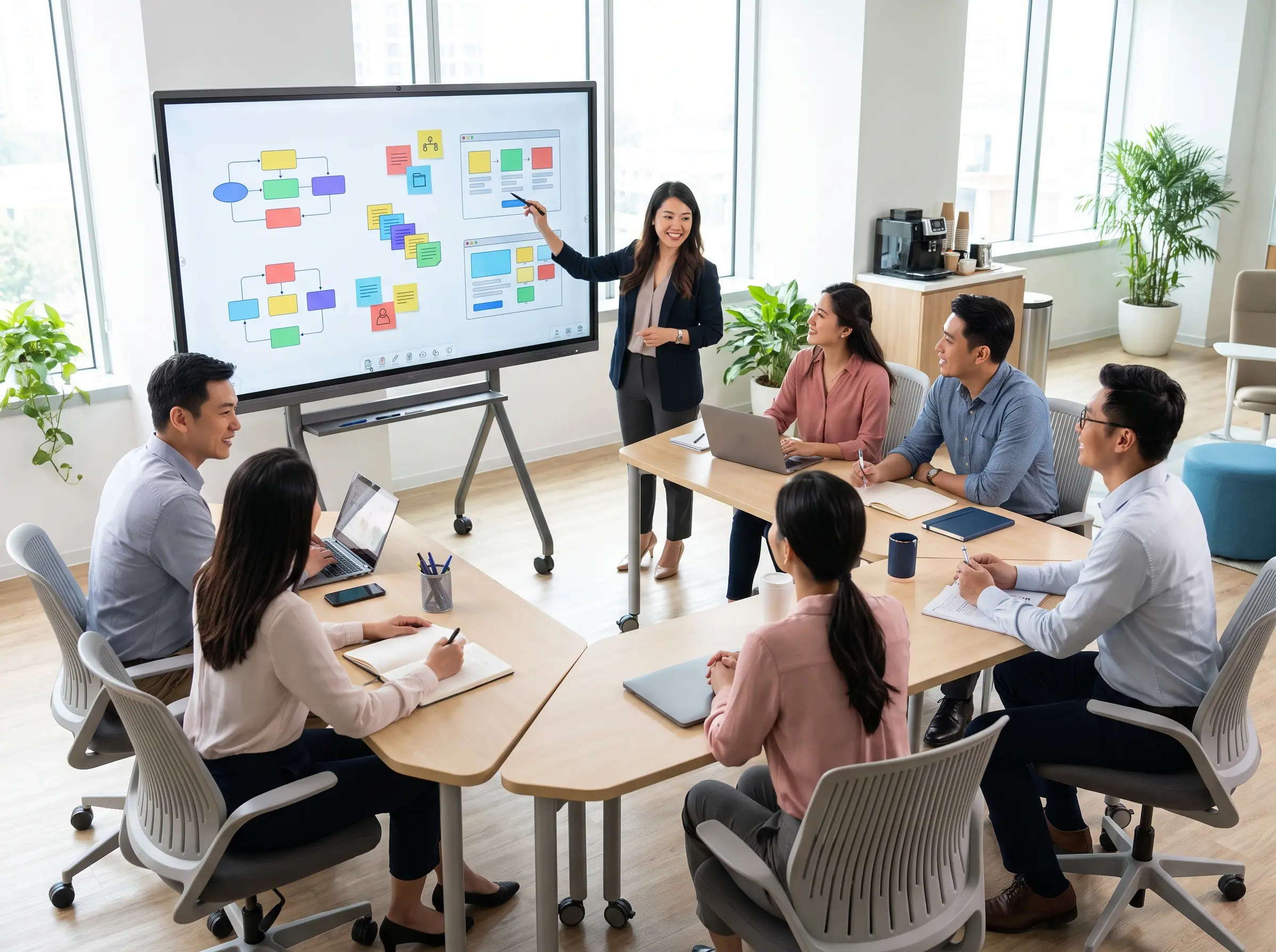 ARV600 interactive smartboard used for training and workshops
